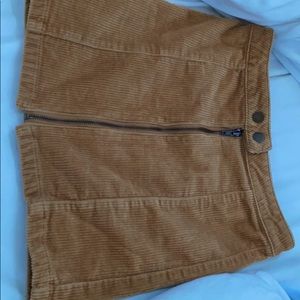 Corduroy skirt.